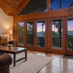 Banner Elk Log Cabin | Hot Tub, Views, Game Room