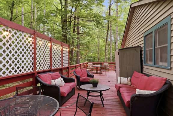 Creekside Couples Cabin | Fire Pit Near Boone